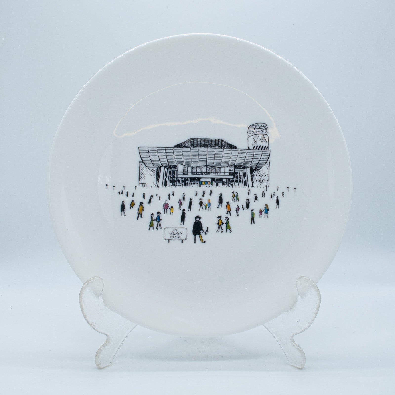 Lowry Theatre Plates by Foley Pottery salfordmuseums