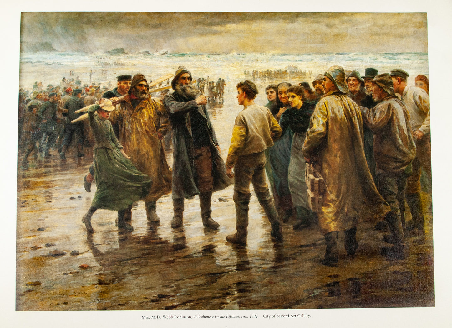 M.D Webb Robinson Art Print- A Volunteer for the Lifeboat