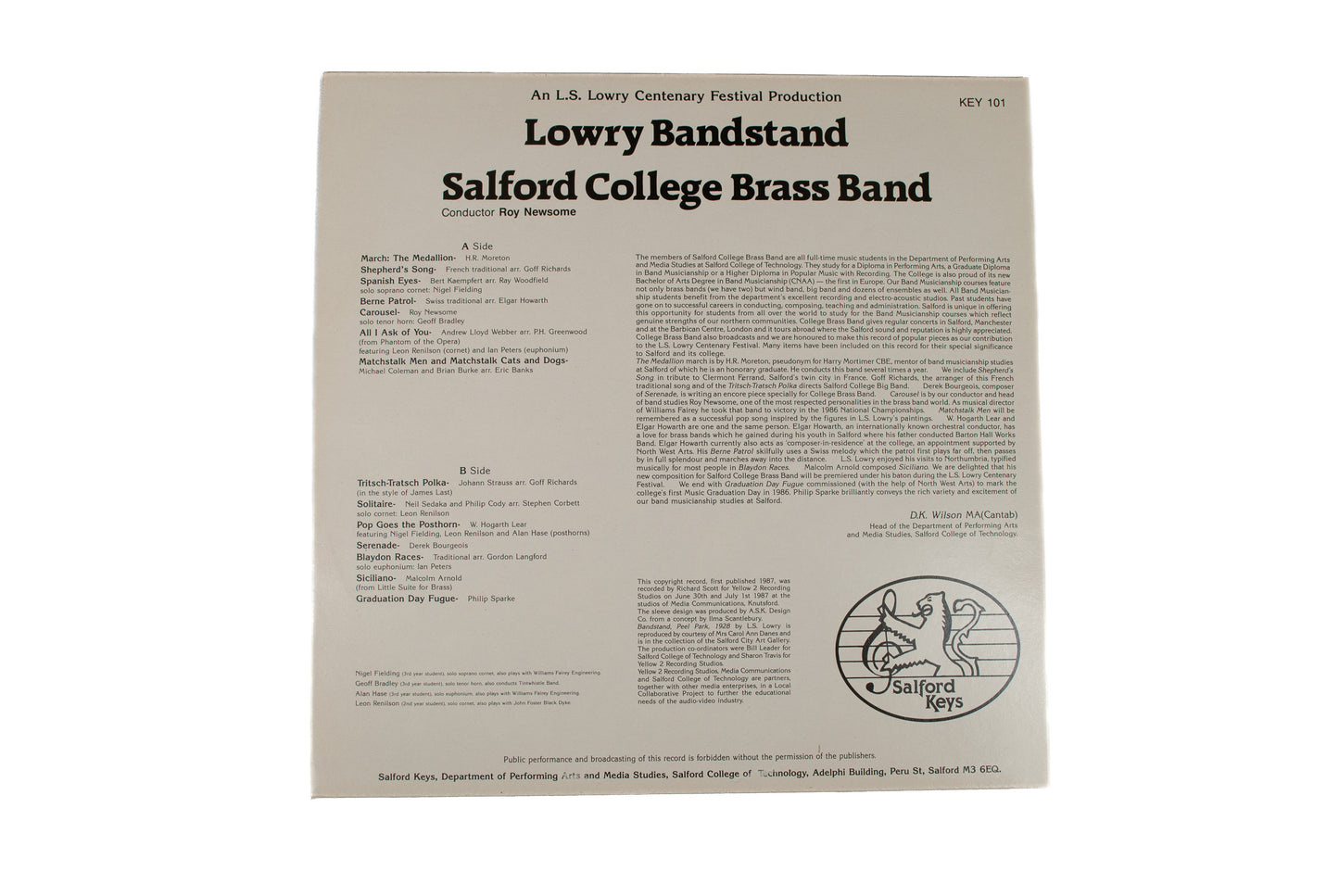 Lowry Bandstand Vinyl