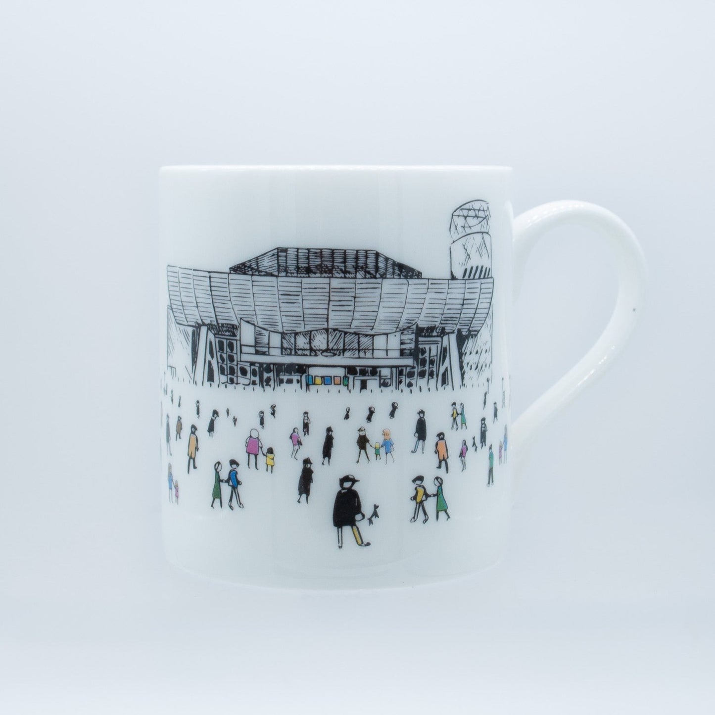 Salford Quays, The Lowry, inspired Bone China Mug By Foley Pottery