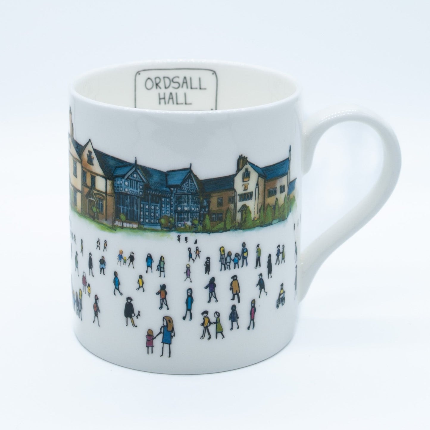 Ordsall Hall inspired Bone China Mug by Foley Pottery