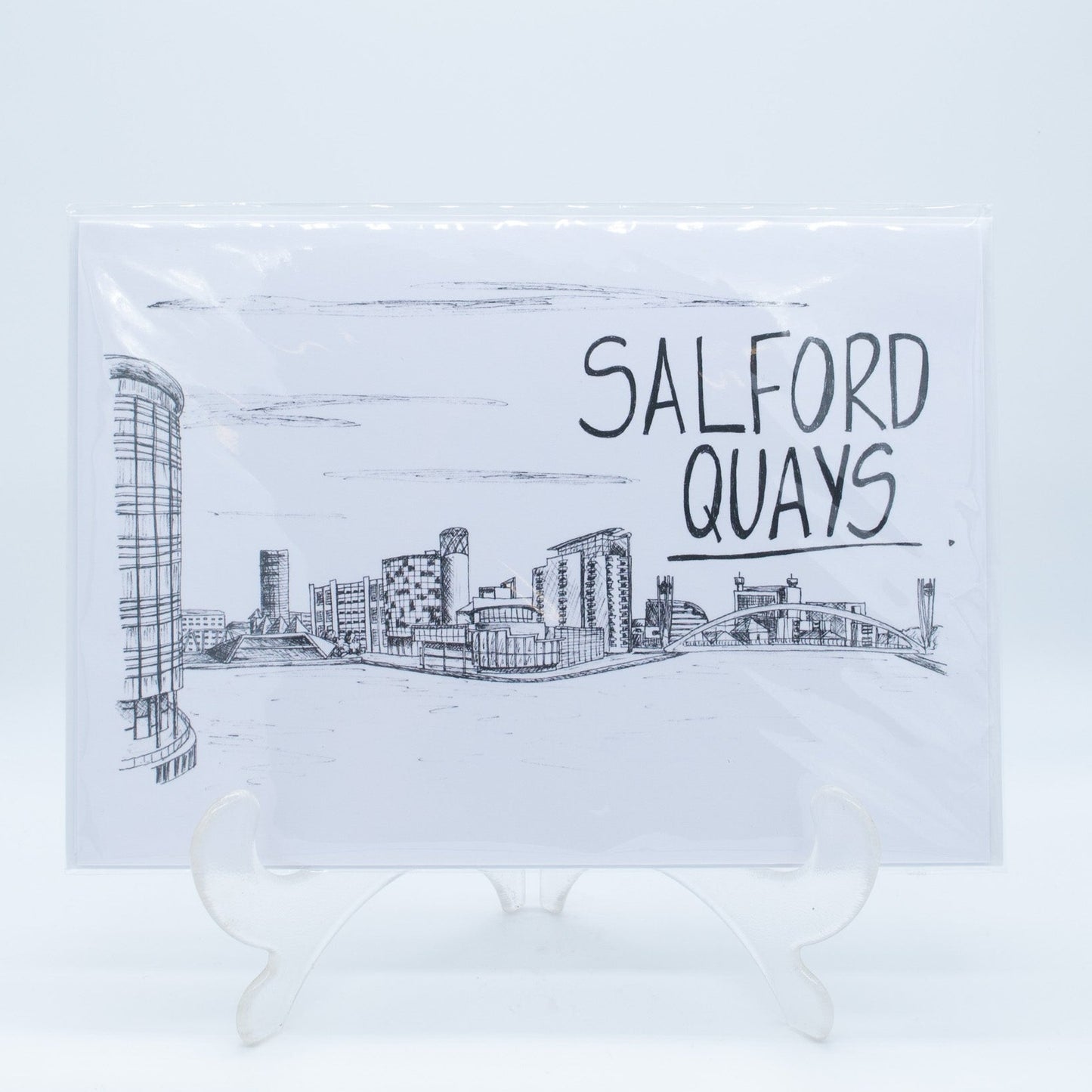 Christopher Walster Salford Quays A5 Greeting Card