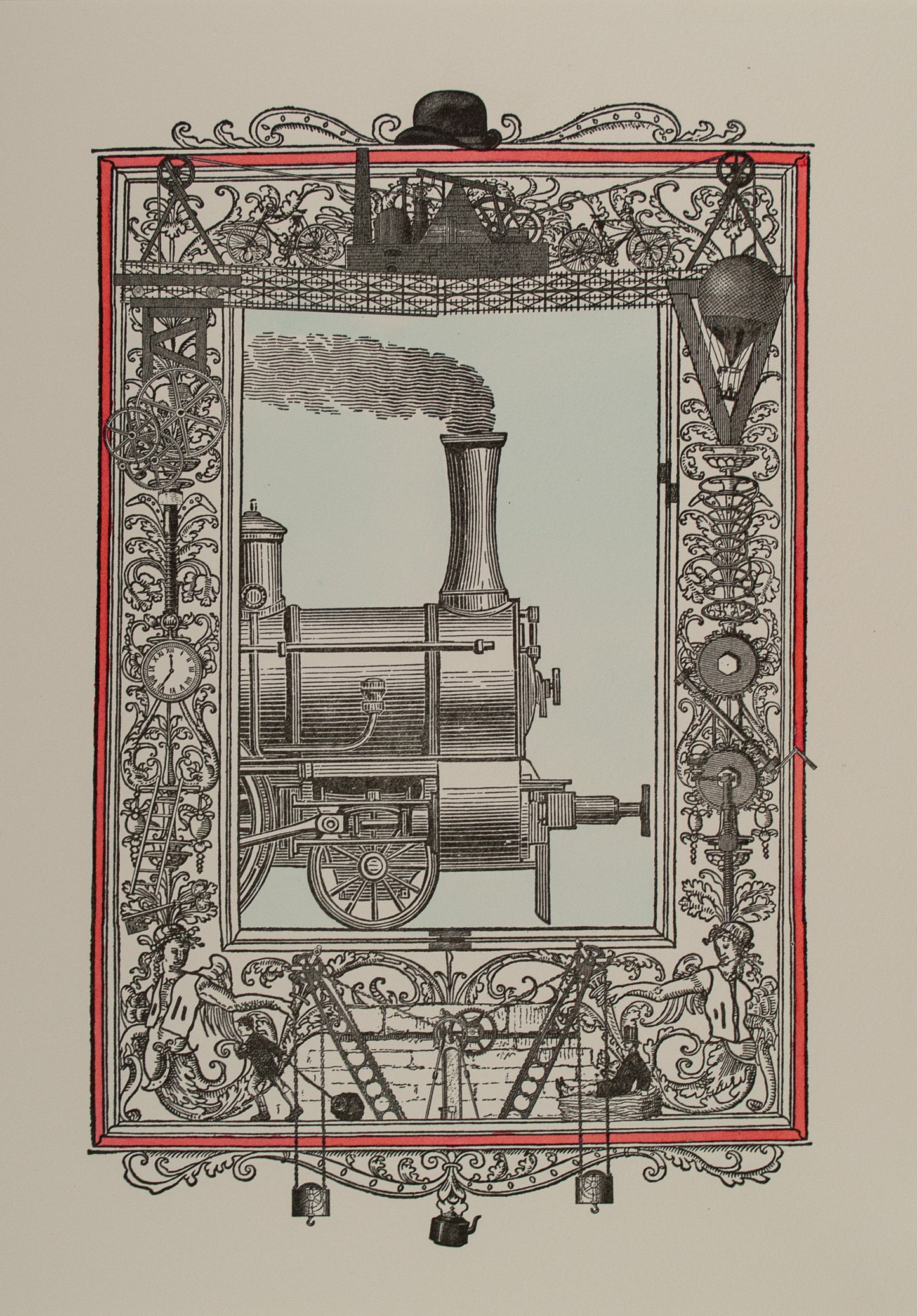 Locomotive Train Print by Alice Smith