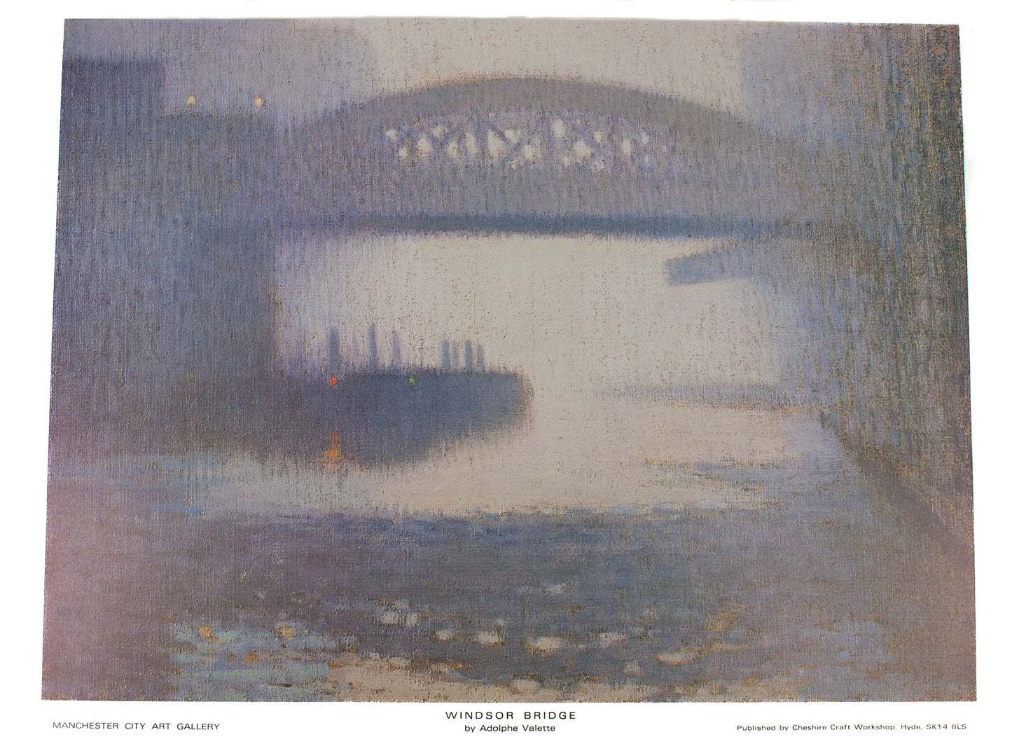 Adolphe Valette Art Print- Windsor Bridge